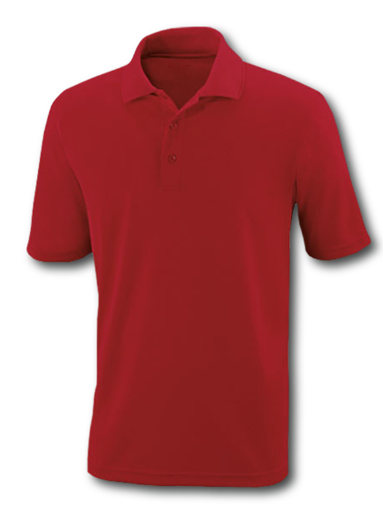 Red dryfit polo shirt